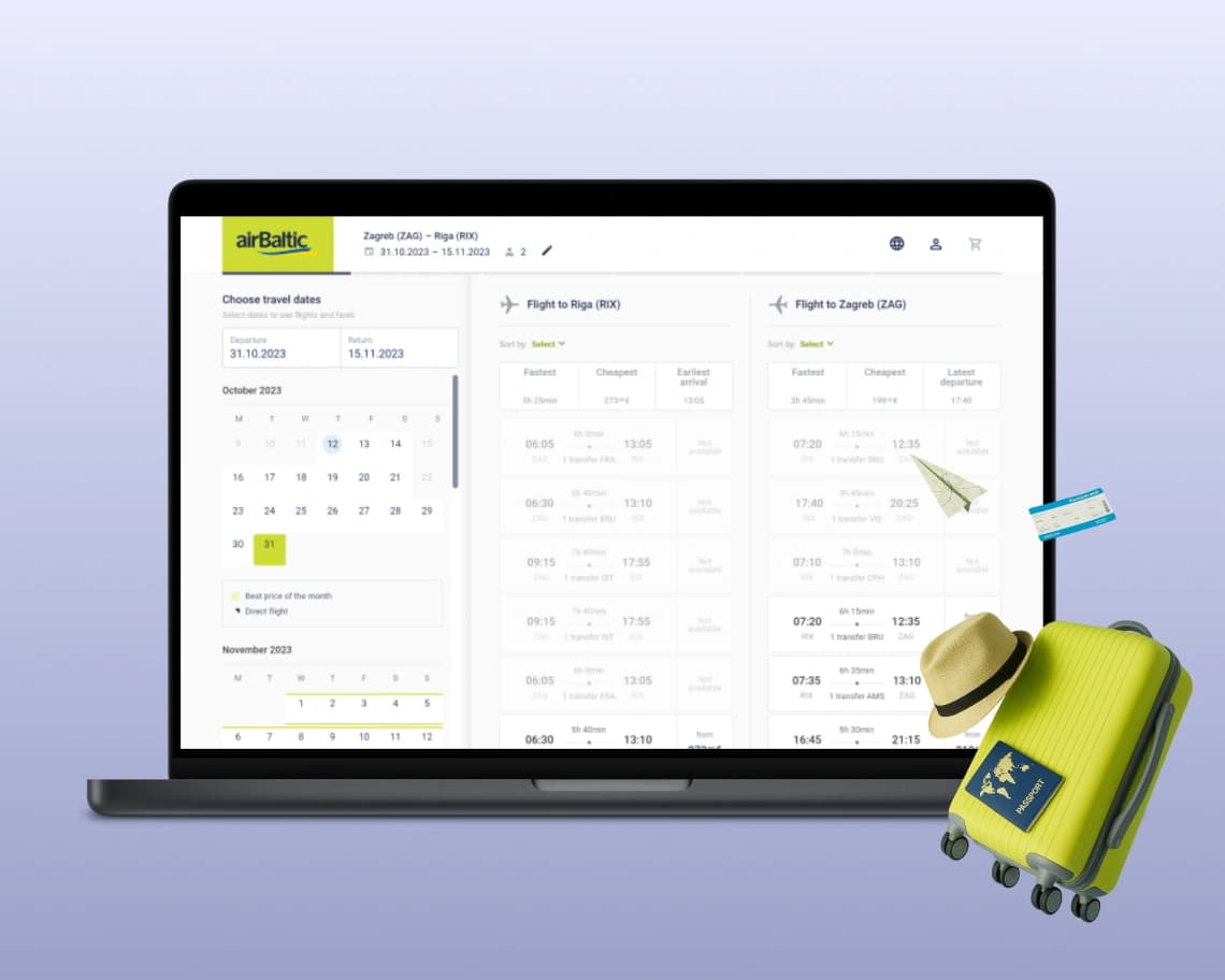 Find and buy a flight ticket in 2 minutes