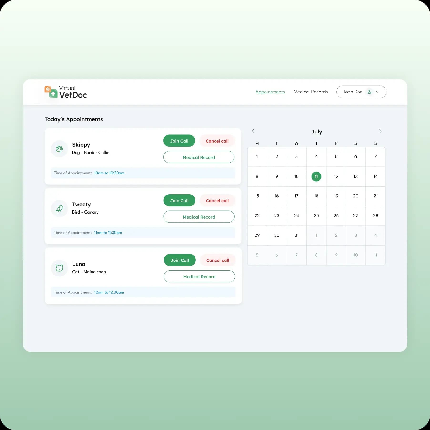 Calendar Dashboard