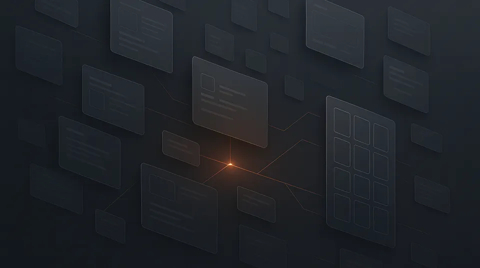 Graphic showing fragmented SaaS tools and disconnected workflows.