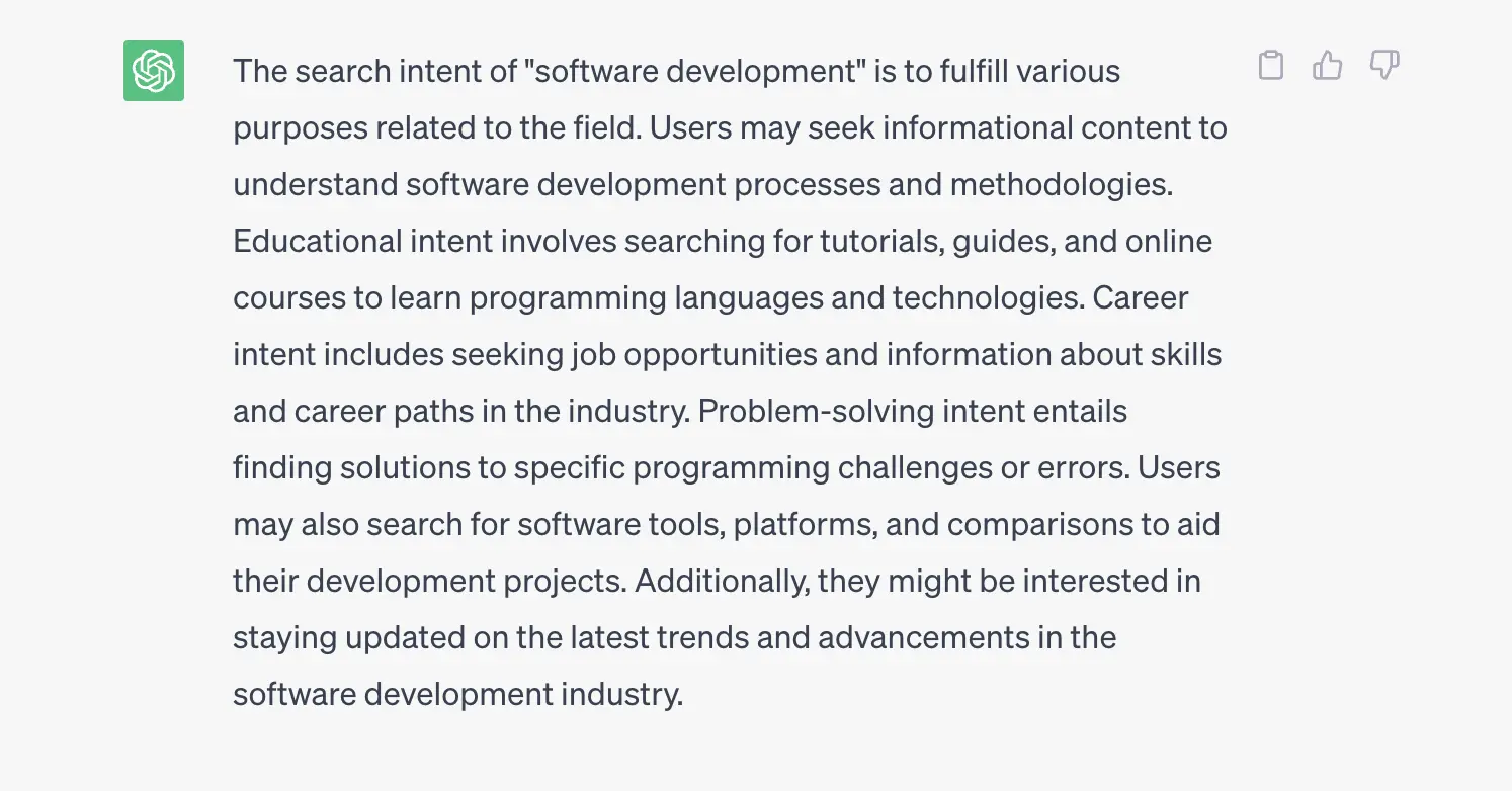 search intent
